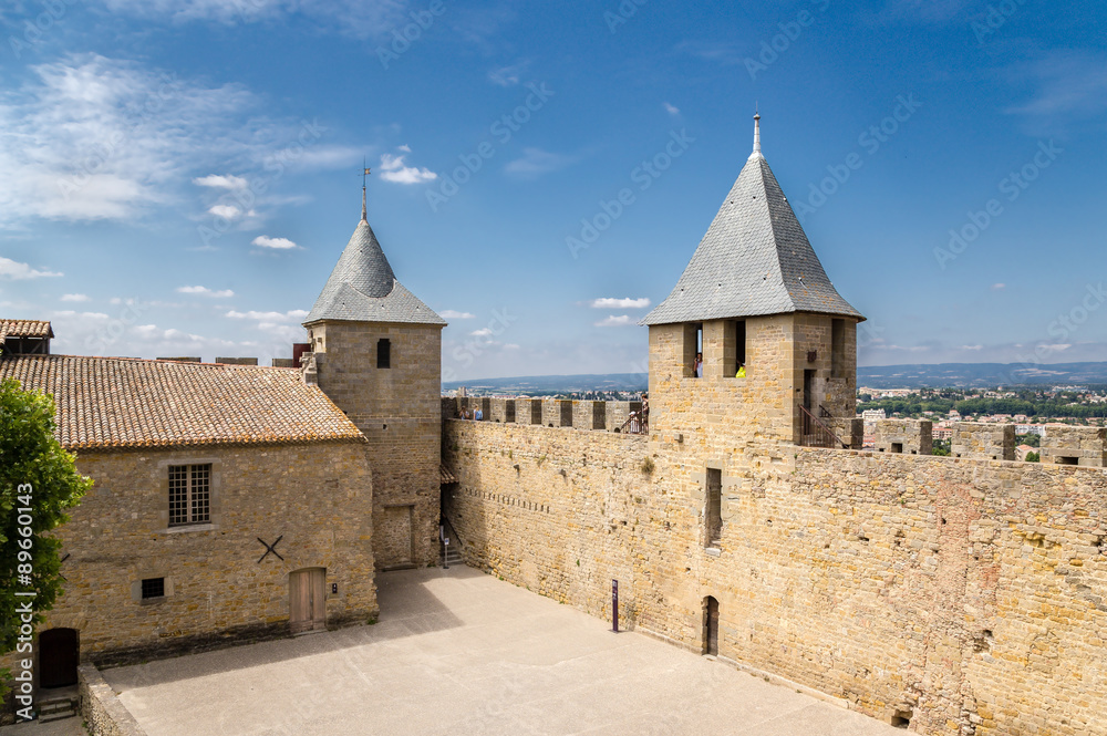 Carcassonne, France. Chateau Comtal, 1130