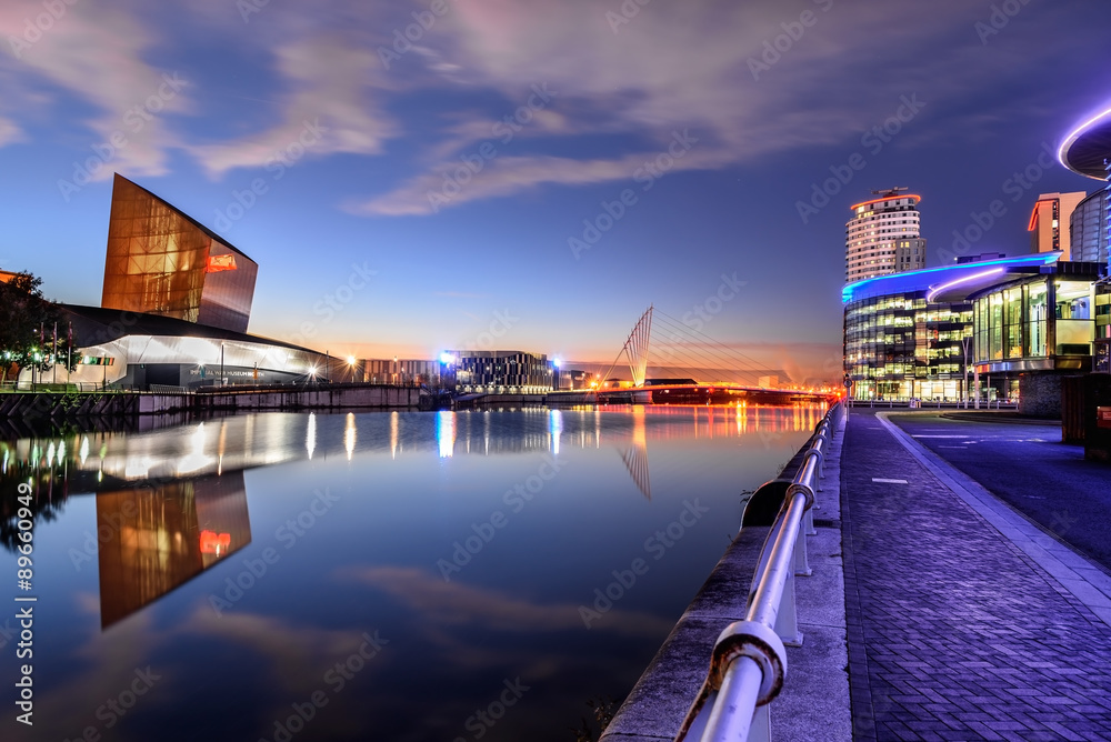 Obraz premium Salford Quays, Manchester, UK