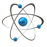Blue atom icon