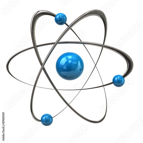 Blue atom icon