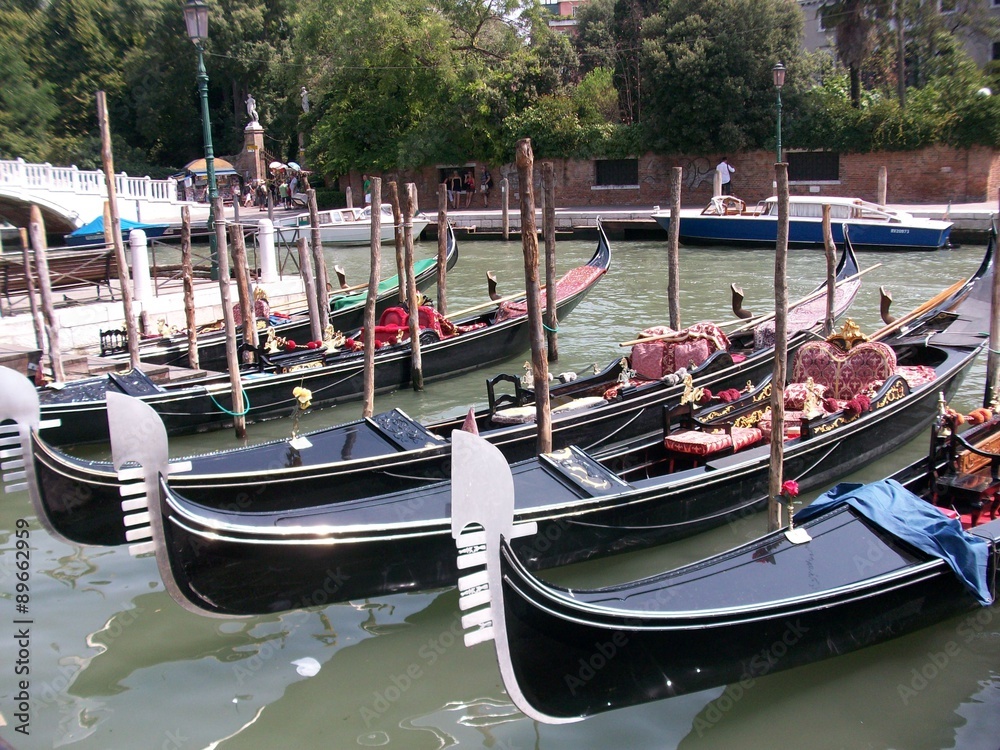 Obraz premium Las góndolas de Venecia