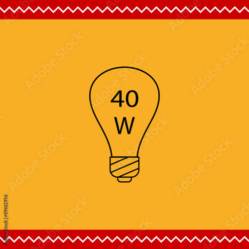 Lightbulb of 40W photo