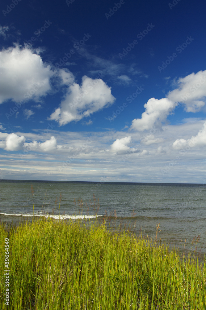 Baltic Sea in summer . beautiful scenery