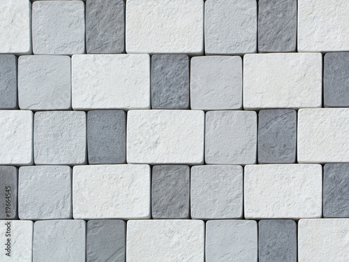White and grey paving (floor) tile