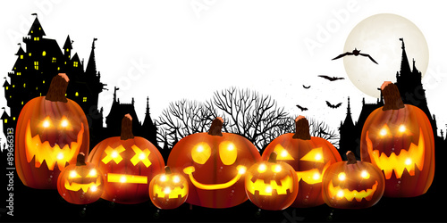 ハロウィン　かぼちゃ　背景