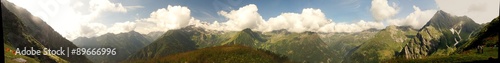 panorama monterosa dall'alpe sattal photo