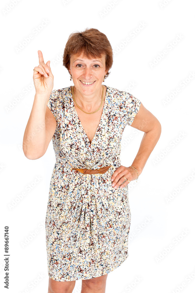 Beautiful woman doing different expressions in different sets of clothes: idea