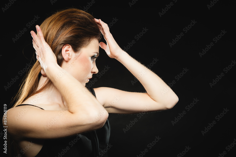 Fototapeta premium Subculture beauty punk girl portrait