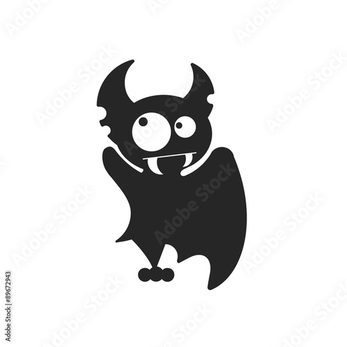 Vampire Dracula for Halloween. Vector icon in style flat