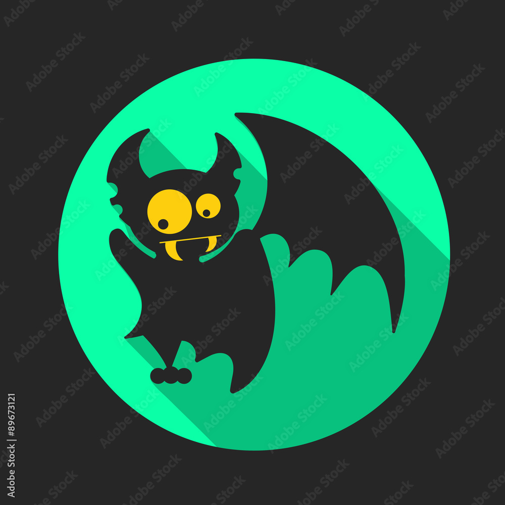 Vampire Dracula for Halloween. Vector icon in style flat Vampire Dracula for Halloween. Vector icon in style flat