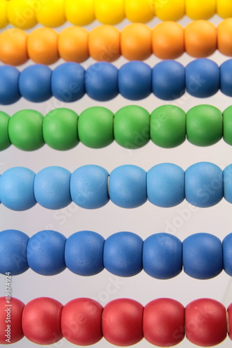 Clorful abacus beads