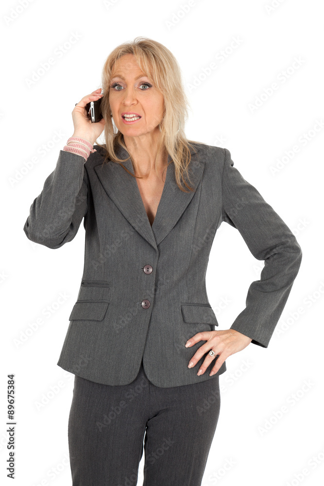 Beautiful woman doing different expressions in different sets of clothes: phone Beautiful woman doing different expressions in different sets of clothes: phone