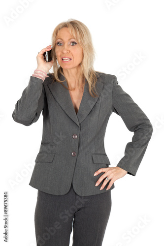 Beautiful woman doing different expressions in different sets of clothes: phone