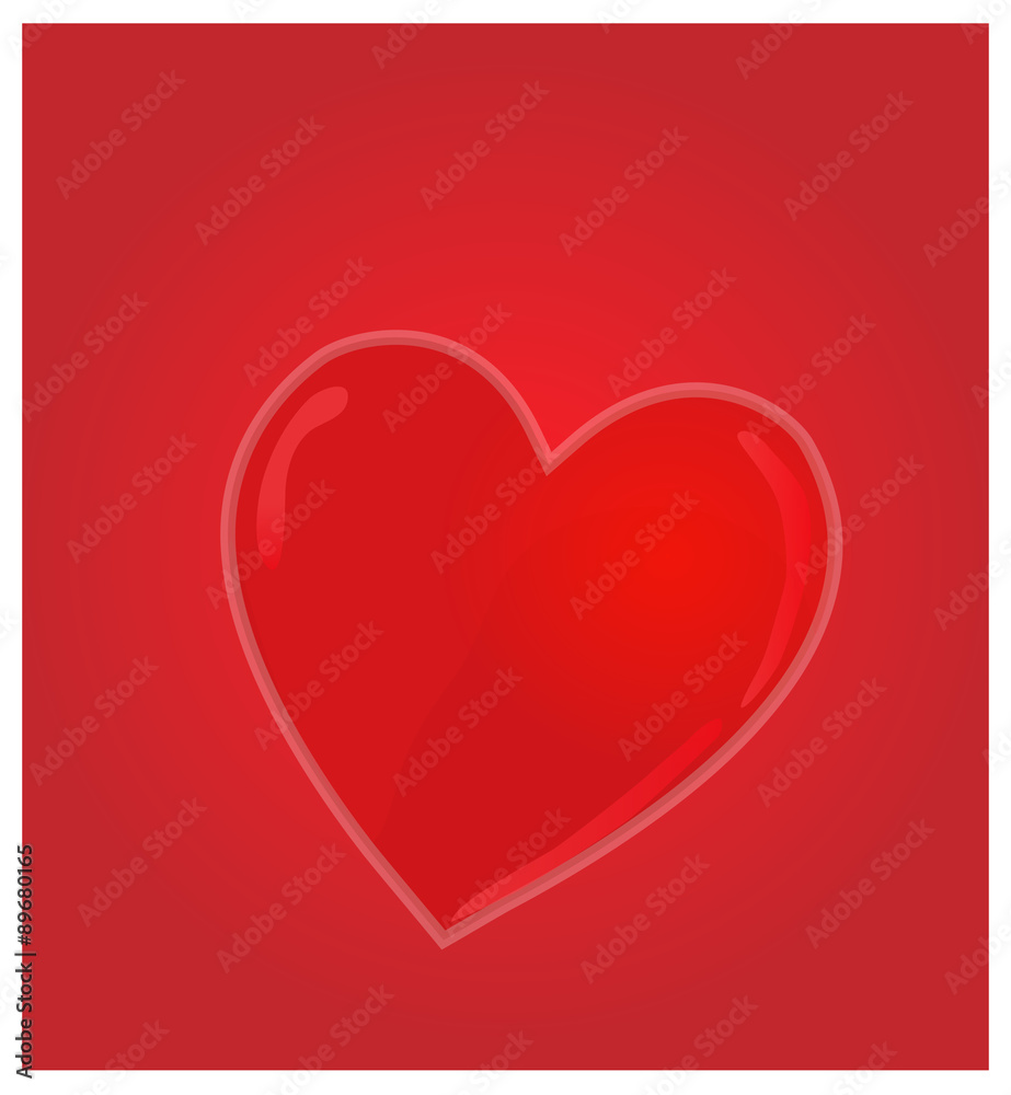 Minimalist Greeting Card with Heart EPS 10 Minimalist Greeting Card with Heart EPS 10