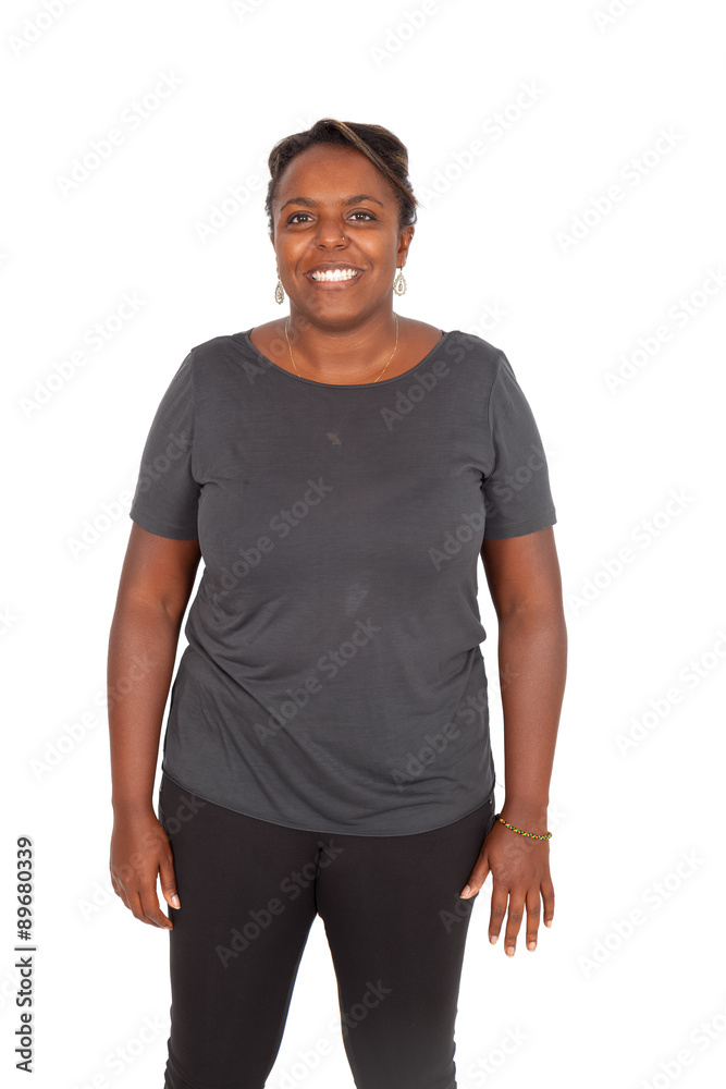Beautiful black woman doing different expressions in different sets of clothes Beautiful black woman doing different expressions in different sets of clothes