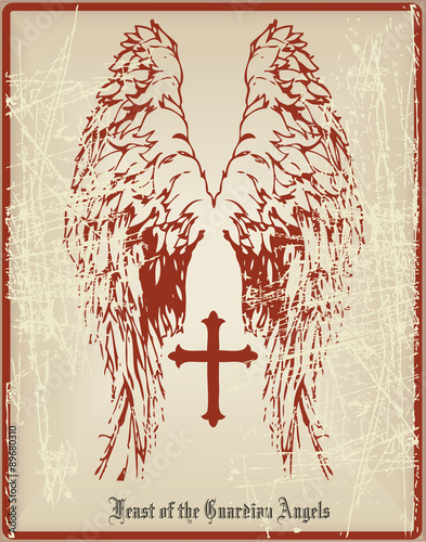 Card holiday guardian angels