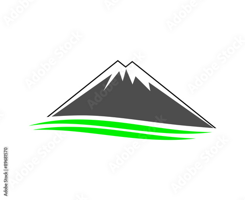 mountain swoosh logo