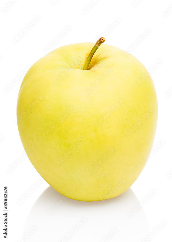 Green apple isolated on white background. Clipping path included