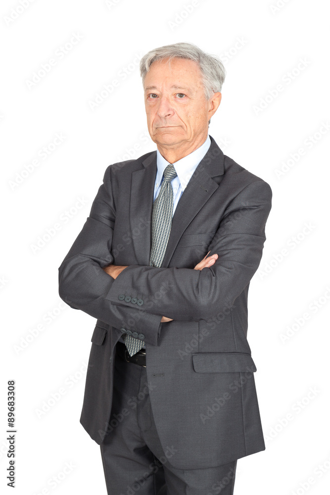 Handsome man doing different expressions in different sets of clothes: arms crossed