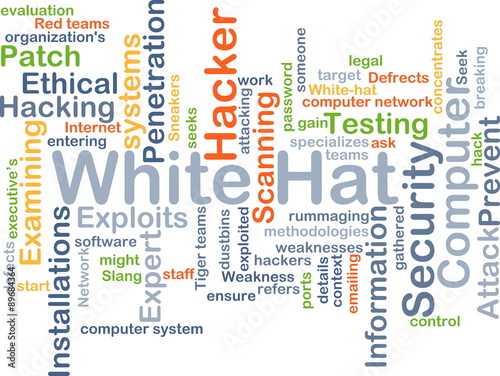 White hat background concept