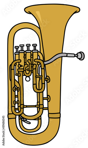 Bombardone / hand drawing, vector illustration