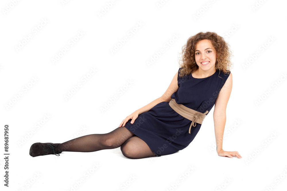Beautiful Hispanic woman doing different expressions in different sets of clothes: posing
