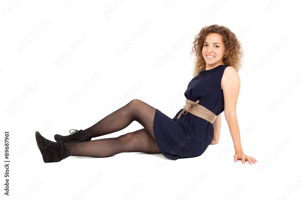 Beautiful Hispanic woman doing different expressions in different sets of clothes: posing