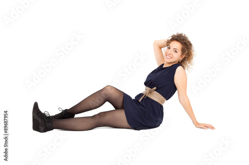 Beautiful Hispanic woman doing different expressions in different sets of clothes: posing
