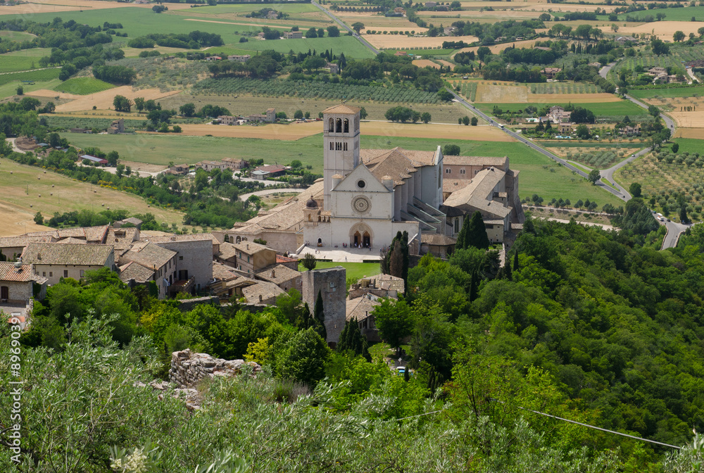 St. Francis church on Assisi (Umbria, Italy)
