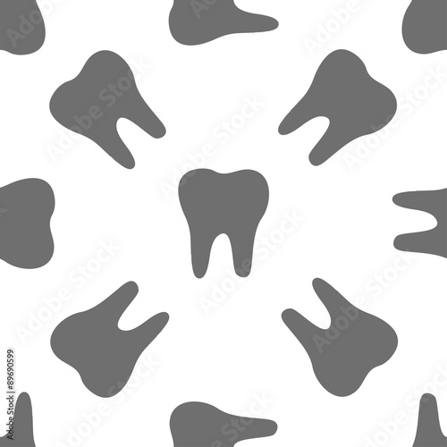 seamless pattern with tooth