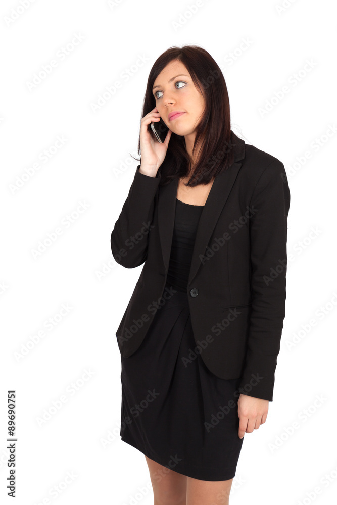 Beautiful woman doing different expressions in different sets of clothes: phione Beautiful woman doing different expressions in different sets of clothes: phione