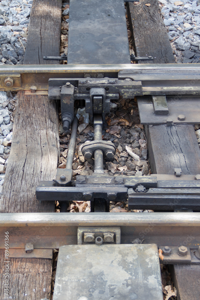 The old railroad tracks