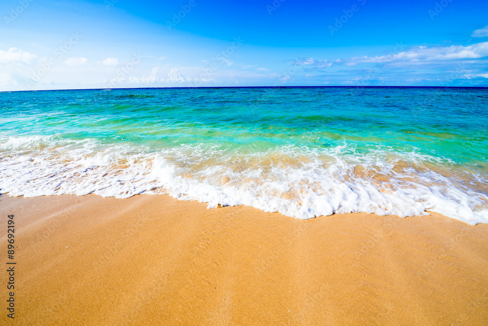 Beautiful sea and the beach, Okinawa, Japan