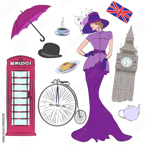 Lady and vector elements of London