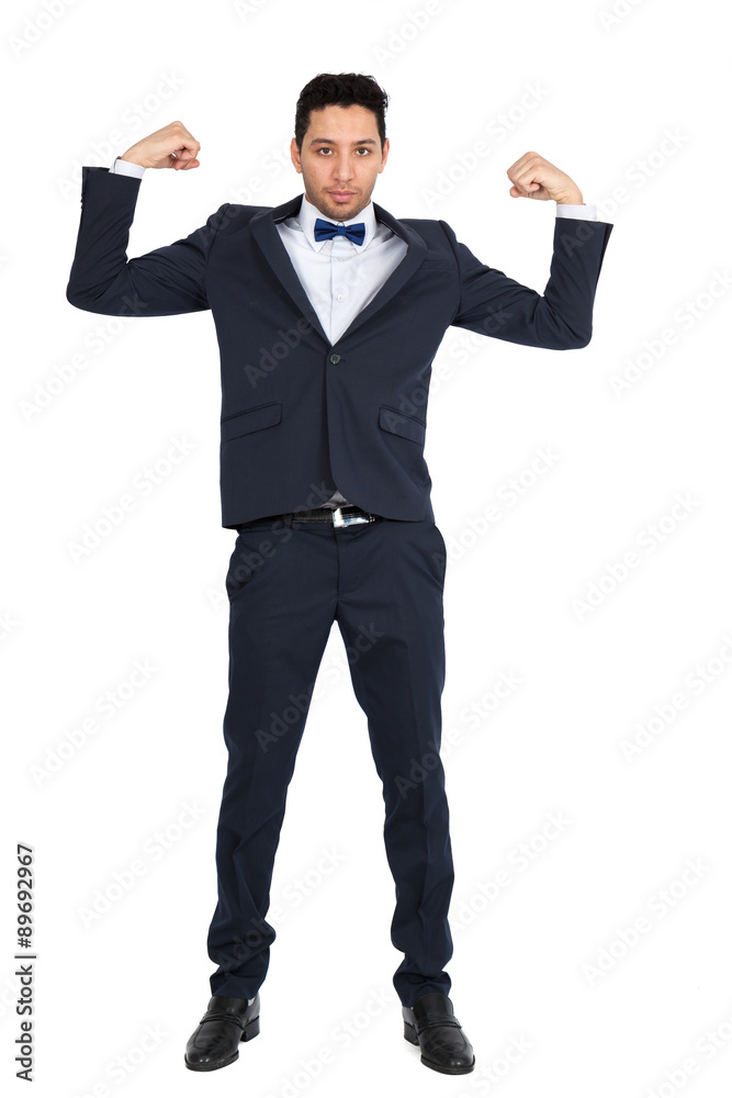 Handsome man doing different expressions in different sets of clothes: full length posing Handsome man doing different expressions in different sets of clothes: full length posing
