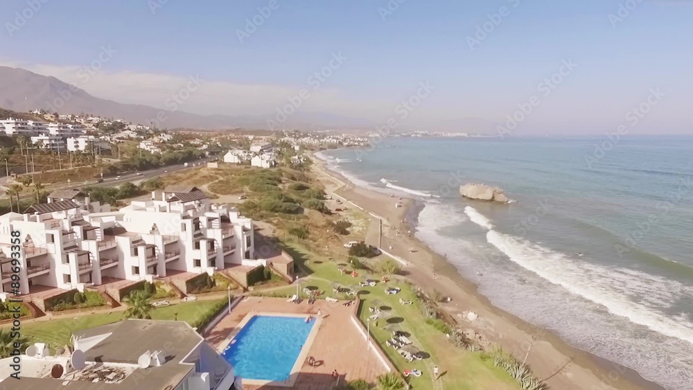 Aerial View from Flying Drone Over Hausing Aerial View from Flying Drone Over Hausing