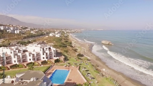 Aerial View from Flying Drone Over Hausing photo