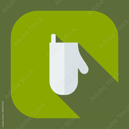 Flat modern design with shadow icons potholder