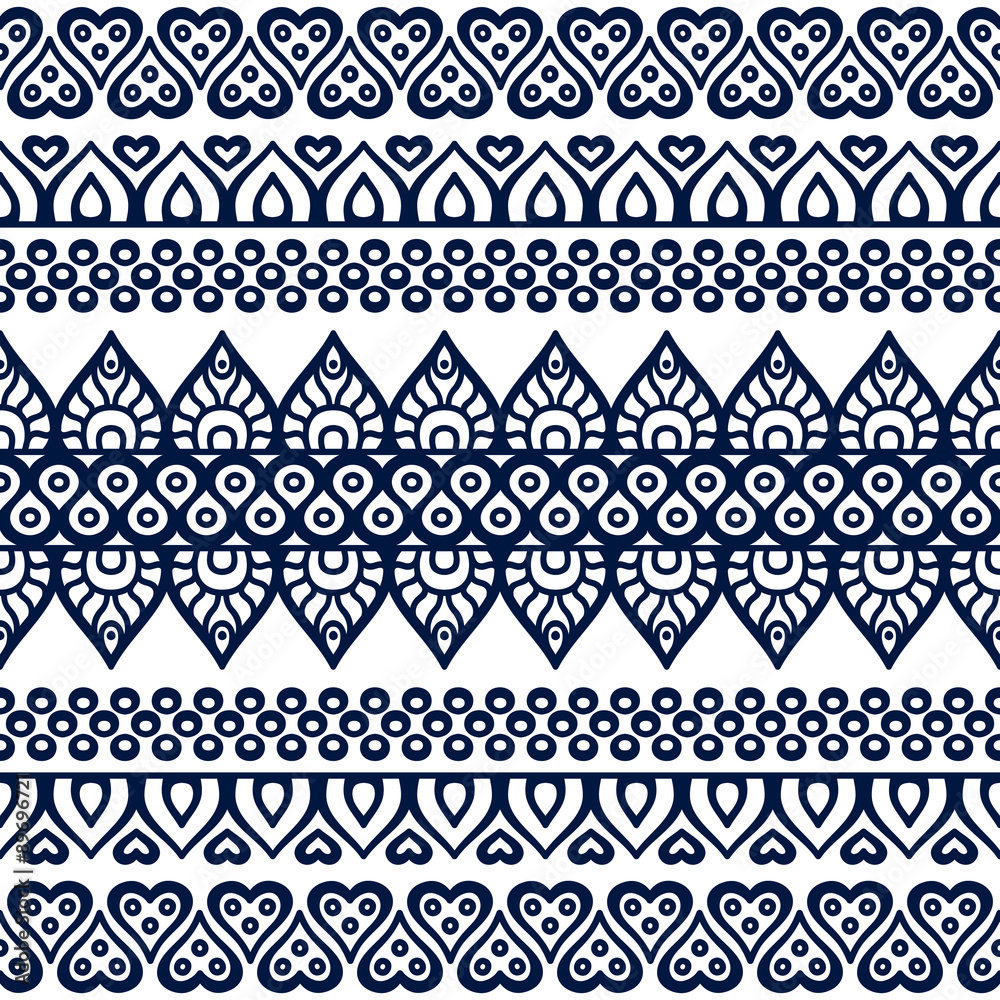 Ethnic floral seamless pattern Ethnic floral seamless pattern