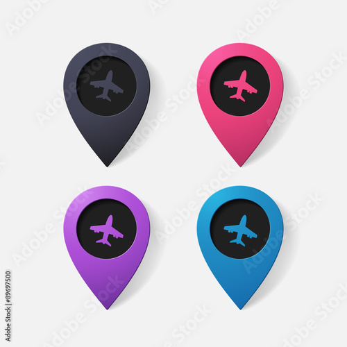 Free Download Realistic color pointer: plane - GFXLoad