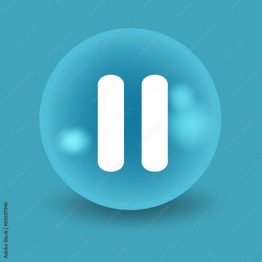 Flat modern design with shadow icon player Flat modern design with shadow icon player