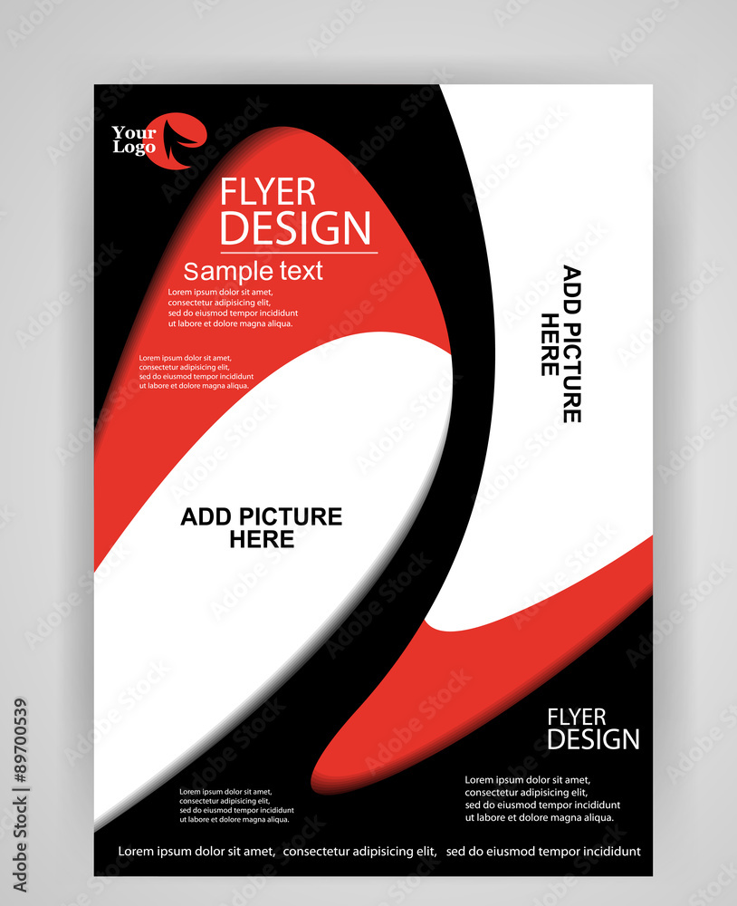 Fototapeta premium Flyer or Cover Design - Business Vector.eps 10