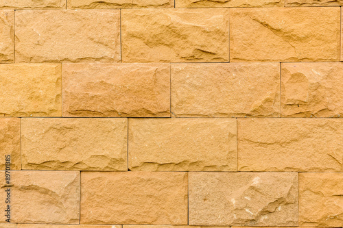 Stone Texture Background / Stone Texture / Yellow Stone Brick Wall Texture