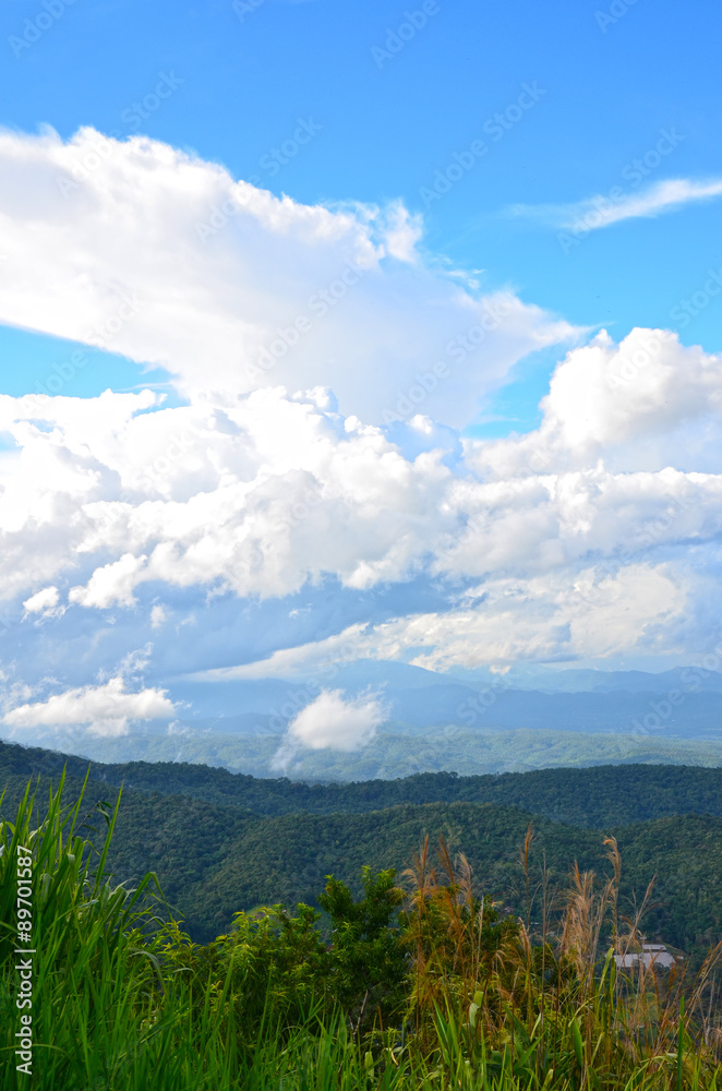 Fototapeta premium Wallpaper Beautiful clouds and sky