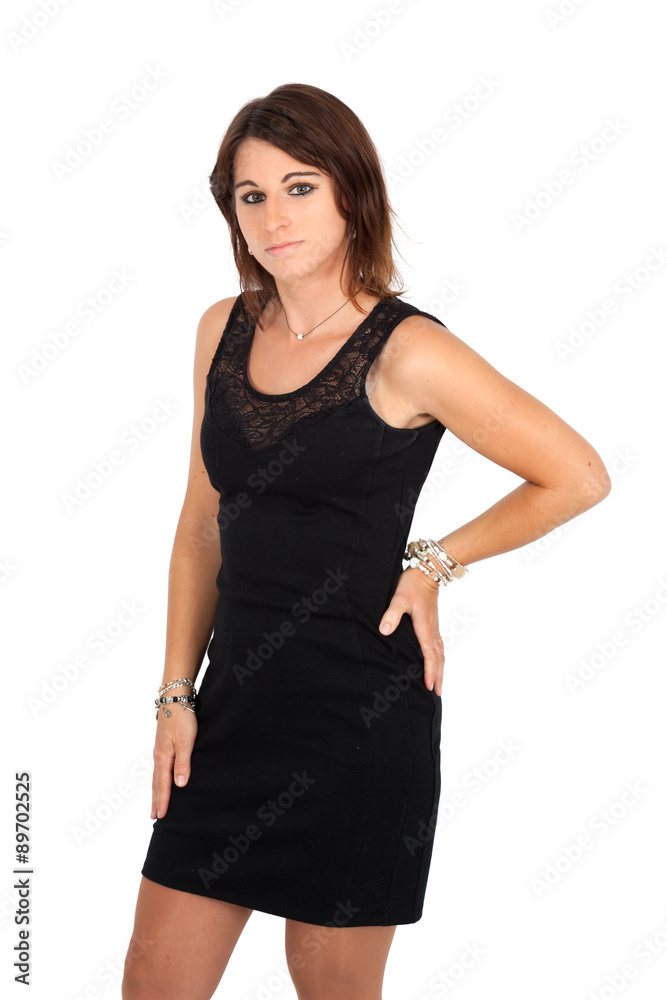 Beautiful woman doing different expressions in different sets of clothes: posing Beautiful woman doing different expressions in different sets of clothes: posing