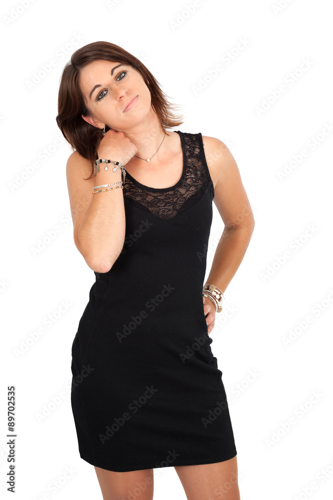 Beautiful woman doing different expressions in different sets of clothes: posing Beautiful woman doing different expressions in different sets of clothes: posing