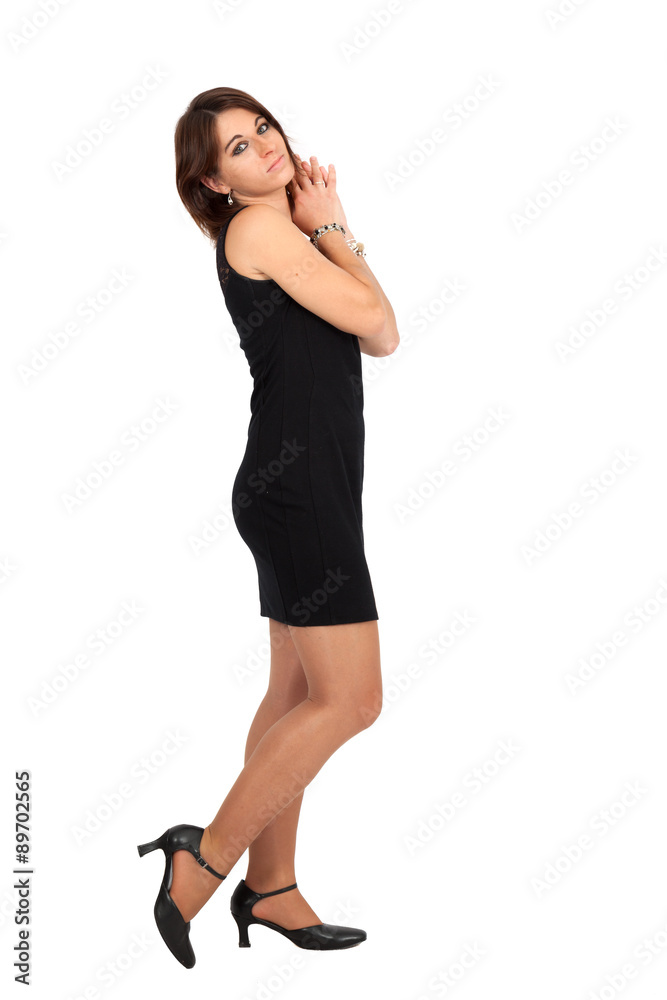 Beautiful woman doing different expressions in different sets of clothes: posing Beautiful woman doing different expressions in different sets of clothes: posing