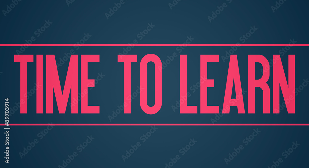 Fototapeta premium Time to learn - Student