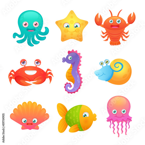 Cute sea animals