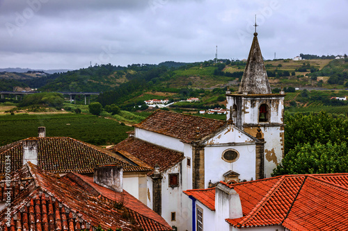 Wallpaper Mural Old church in Obidos, Portugal Torontodigital.ca